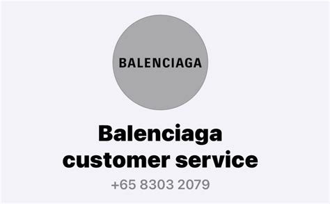 balenciaga customer service number.